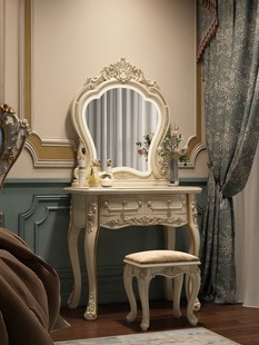 欧式梳妆台卧室化妆桌网红ins多功能公主，梳妆桌收纳柜一体小户型