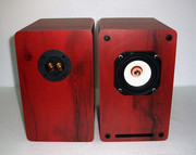 木质2.0无源4寸书架全频音箱，迷宫音箱hifi发烧胆机音箱超值性价