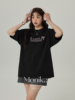 摩妮卡大码韩版短袖T恤女夏季2024胖MM宽松显瘦纯棉黑色上衣