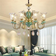法式全铜吊灯欧式客厅，卧室餐厅水晶灯，奢华别墅复式楼创意宫廷灯具