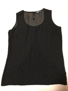 外贸原单 E*ksept黑色雪纺无袖背心 气质知性 法式优雅 设计感