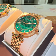 小绿表卡罗莱女表皮带，女士手表时尚气质，防水品牌潮流十大