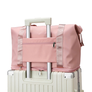可折叠挂套拉杆箱上的行李袋，女短途手提大容量，旅游旅行包轻便收纳