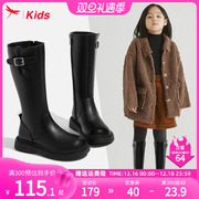 红蜻蜓女童鞋儿童长靴子，2023高筒长筒，冬季皮靴加绒秋冬款马丁