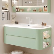 浴室柜肤感可丽耐一体，盆陶瓷洗手盆柜组合卫生间，洗脸盆柜洗漱台盆