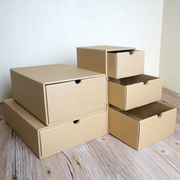 直供纸质抽屉式桌面三层储物收纳盒 鞋盒整理箱杂物收纳箱 首饰盒