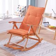 藤椅专用坐垫躺椅靠垫一体摇椅，棉垫子四季通用加厚秋冬季折叠椅子