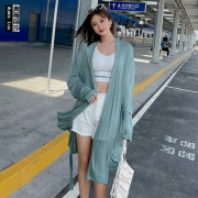 可外穿莫代尔棉开衫，女长袖空调外搭夏季韩版家居衣服睡袍外套