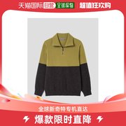 韩国直邮ROGATIS 针织衫/毛衣 ROGATIS 芥末黄 模块 羊绒 混纺