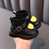 宝宝棉鞋女0-3岁2软底防滑学步鞋，坡跟公主鞋，女童学步鞋婴儿鞋