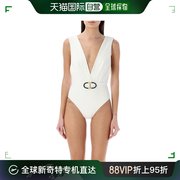 香港直邮潮奢 ZIMMERMANN 女士Alight 1PC 织纹深V泳装