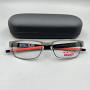 运动品牌纯钛板红LOGO杜卡迪红全框男防滑近视眼镜架可配变色镜片