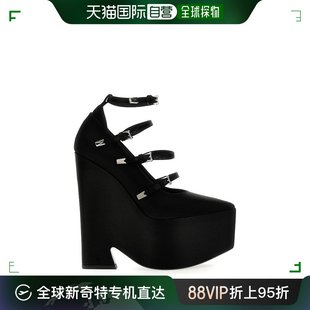 香港直邮Versace 范思哲 女士 Tempest 系带厚底尖头浅口鞋 10094