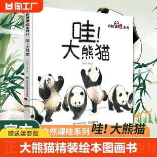哇!大熊猫精装绘本图画书关于国宝大熊猫，的儿童科普图画书让孩子，学会用艺术的视角看自然山东科学技术出版社正版童书