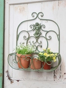壁挂花架户外花园铁艺吊篮，墙上花盆挂架阳台窗台护栏花盆置物架