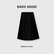 Basic House/百家好夏季时尚休闲气质高腰半身裙裤