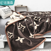 珊瑚绒毛毯加厚冬季盖毯法兰绒毯子，床单绒毯沙发，毯高级感午睡被子