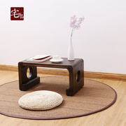 环保日式手工竹地毯 圆形客厅地垫 榻榻米地垫 瑜伽垫 软垫