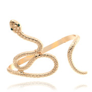 欧美复古蛇形手掌镯手镯 朋克风饰品个性夸张十二生肖蛇手链手环