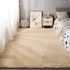 床边床下地垫卧室北欧房间白色毛绒儿童地毯满铺室内客厅长条毛毯