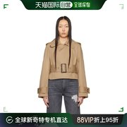 香港直邮潮奢 J.W. Anderson 女士 驼色 Cropped 风衣 JK0288
