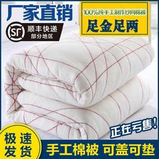 棉絮棉被学生宿舍床垫被单人棉花，被子被芯春秋冬被加厚10斤被褥子