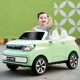 五菱宏光mini儿童电动车四轮汽车玩具车可坐人男女宝宝遥控车童车