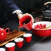 中国红茶具套装汝窑公道杯茶壶家用茶洗结婚中式喜庆家用节日送礼