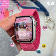CA. 火龙果新色适用于苹果手表Applewatch表带单圈编织iwatch8765