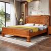新中式东南亚花梨实木床1.5双人床，1.8仿古红木储物大床主卧室婚床