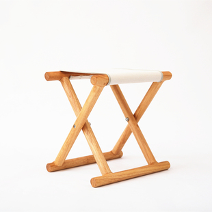 木制马扎皮革折叠椅简易便携式小凳子客厅板凳，户外家用换鞋凳