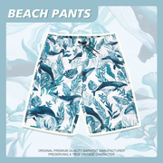 沙滩裤男士海边短裤速干可下水海边度假温泉泳裤宽松五分大码
