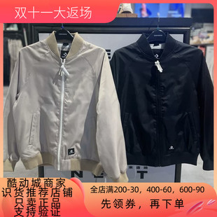 CONVERSE匡威秋冬款男子立领棒球服夹棉夹克外套棉服10024620-A01