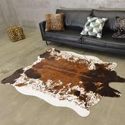 北欧美式牛皮地毯客厅卧室沙发，茶几异形拍照地垫创意样服装店