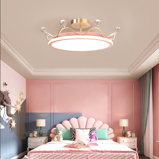 卧室吸顶灯创意温馨浪漫led现代轻奢次卧公主女孩儿童房间灯