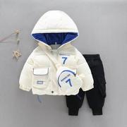 。1岁男宝宝冬装套装1周岁冬季衣服冬天棉衣婴儿加厚3岁男童半2岁