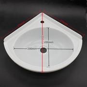 挂墙式塑料转角洗手盆三角盆墙角工地阳台小户型移动厕所脸盆面盆