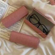 新色系 硬壳抗压 ins粉色少女近视眼镜盒便携大容量墨镜太阳镜盒