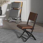 折叠椅设计师餐椅化妆椅靠背麻将椅北欧软包皮舒适久坐会议电脑椅