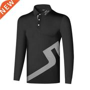 Spring Autumn Men Golf Clothes New Long Sleeve Golf T-Shirt