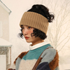 iiing帽控冬季运动针织秋冬日常外戴毛线发箍宽边头箍纯色发带女
