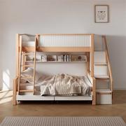 高档桦柒儿童床上下床双层床实木，高低床姐弟床，简约上下铺两层带梯