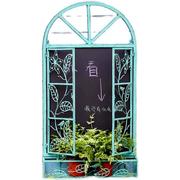 户外复古铁艺挂画墙面挂件假窗户壁挂花槽花园庭院背景墙饰装饰品