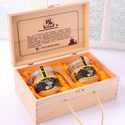 俄罗斯进口蜂蜜礼盒装纯正椴树蜜天然结晶蜜，过年送礼送长辈500g装
