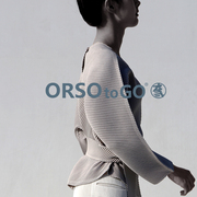 新ORSOtogo褶皱女装T恤上衣V领修身性感拼接腰带春季宽松高端