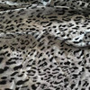 一米灰色豹纹雪纺布料高档高密做衬衫连衣裙，印染服装面料亲肤