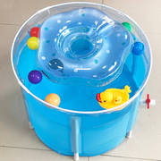 婴儿游泳桶宝宝新生儿游泳池浴缸家用折叠L小儿童浴盆洗澡桶蓝色