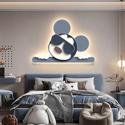 卡通儿童房装饰画led灯画米奇米老鼠床头背景墙挂画卧室布置壁画