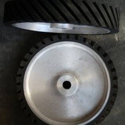 五金 橡胶轮抛光轮 铝芯砂带机塑胶轮 砂带机专用橡胶轮30050