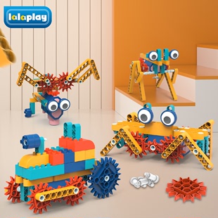 电动积木拼装玩具益智儿童科教大颗粒玩具3岁以上4男孩5机械6礼物